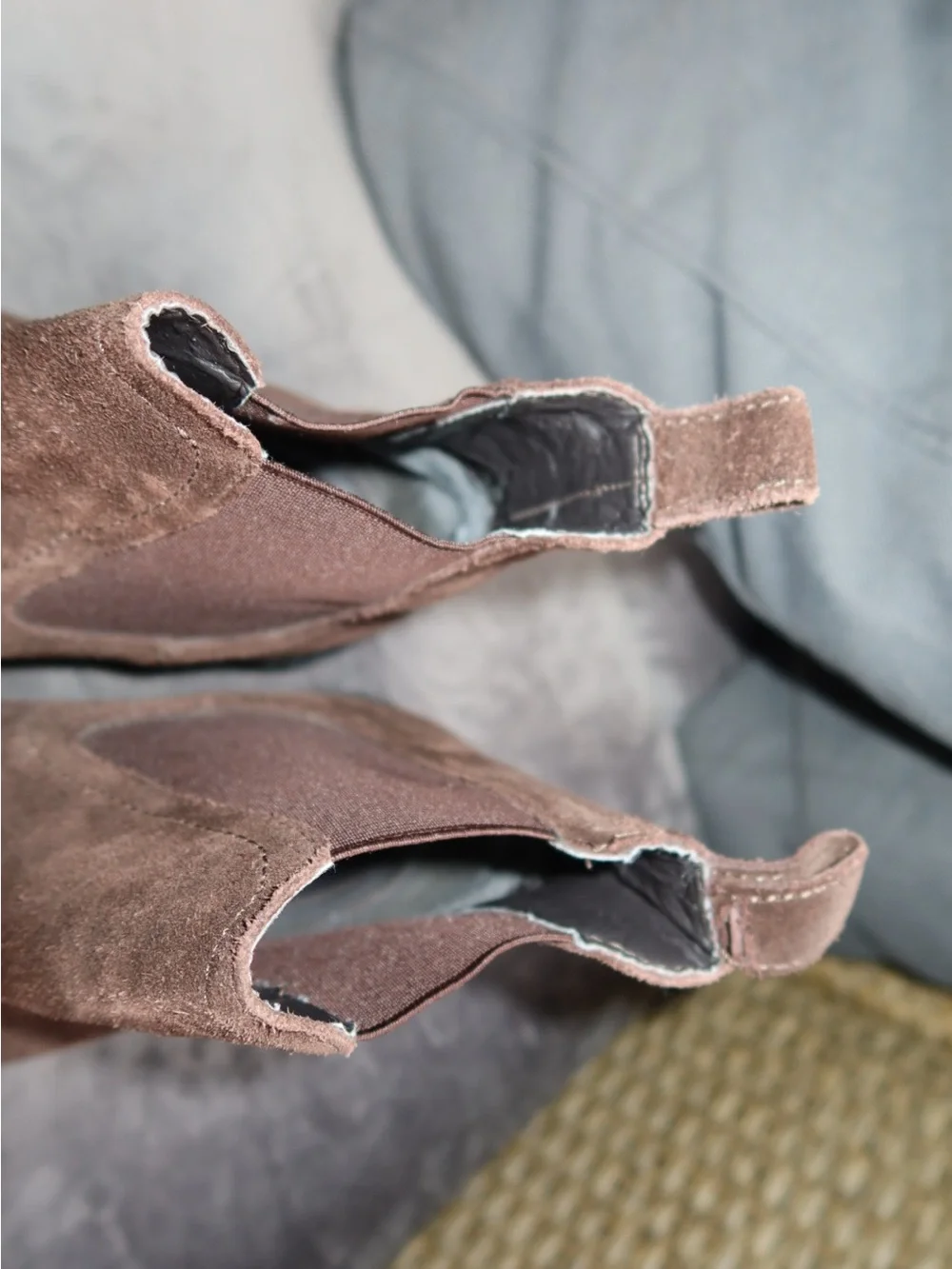 Zara Brown Suede Chelsea Boots